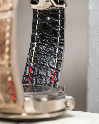 Bespoke Watch Strap in Natural Himalayan Crocodile