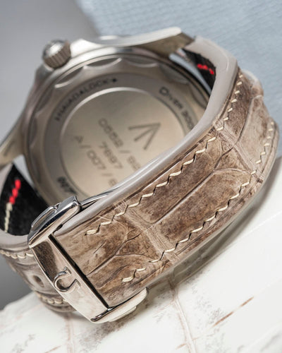 Bespoke Watch Strap in Natural Himalayan Crocodile