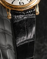 Bespoke Watch Strap in Black Crocodile