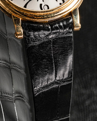 Bespoke Watch Strap in Black Crocodile
