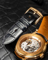 Bespoke Watch Strap in Black Crocodile