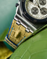Bespoke Watch Strap in Pear Green Alligator