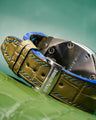 Bespoke Watch Strap in Pear Green Alligator