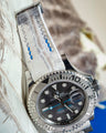 Bespoke Watch strap in Natural Himalayan Crocodile
