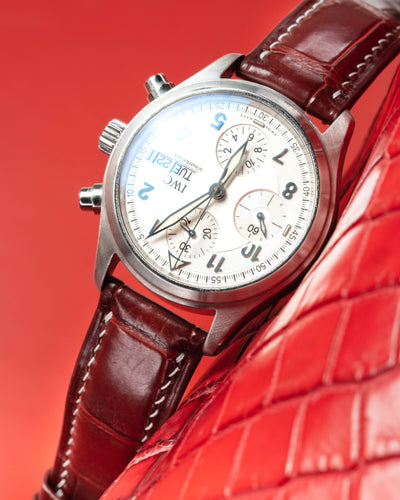 Bespoke Watch Strap in Blood Red Crocodile