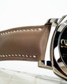 Bespoke Watch Strap in Etoupe Nappa