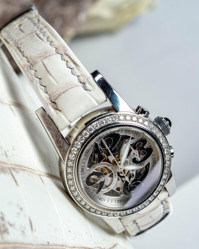 Bespoke Watch Strap in Natural Himalayan Crocodile