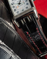 Bespoke Watch Strap in Black Crocodile