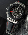 Bespoke Watch Strap in Black Crocodile