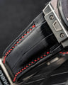 Bespoke Watch Strap in Black Crocodile