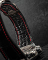 Bespoke Watch Strap in Black Crocodile