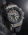 Bespoke Watch Strap in Black Crocodile