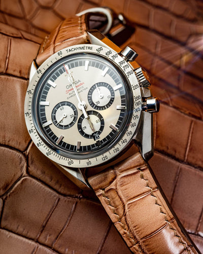 Bespoke Watch Strap in Ombre Brown Crocodile