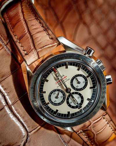 Bespoke Watch Strap in Ombre Brown Crocodile