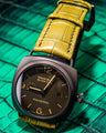 Bespoke Watch Strap in Pear Green Alligator