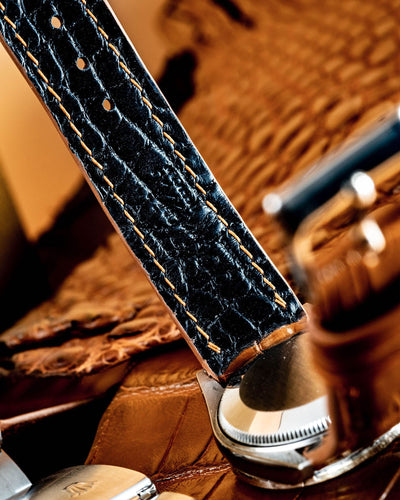 Bespoke Watch Strap in Chestnut Brown Alligator