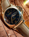 Bespoke Watch Strap in Etoupe Chevre