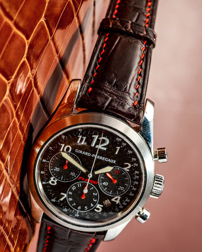 Bespoke Watch Strap in Reddish Brown Crocodile