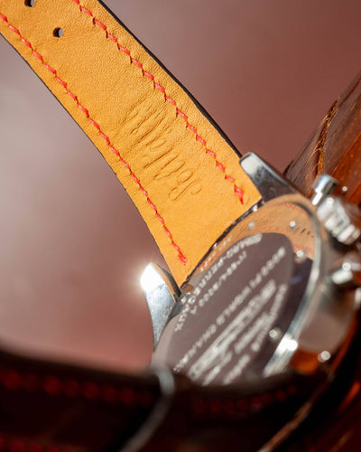 Bespoke Watch Strap in Reddish Brown Crocodile