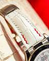 Bespoke Watch Strap in White Crocodile