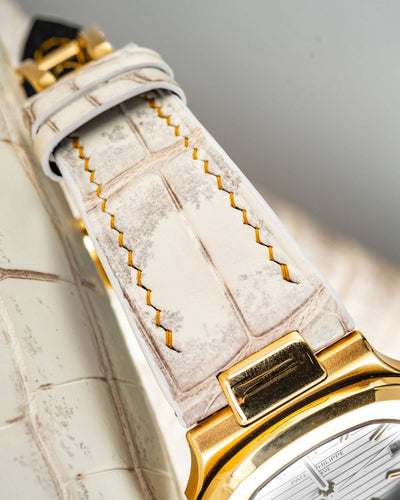 Bespoke Watch Strap in Natural Himalayan Crocodile
