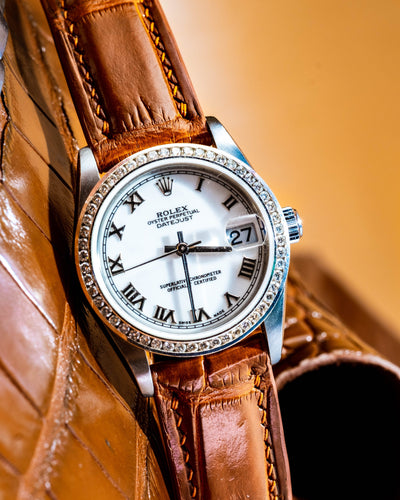 Bespoke Watch Strap in Chestnut Brown Alligator