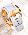 Bespoke Watch Strap in White Crocodile