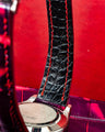 Bespoke Watch Strap in Tie Dye Red Crocodile
