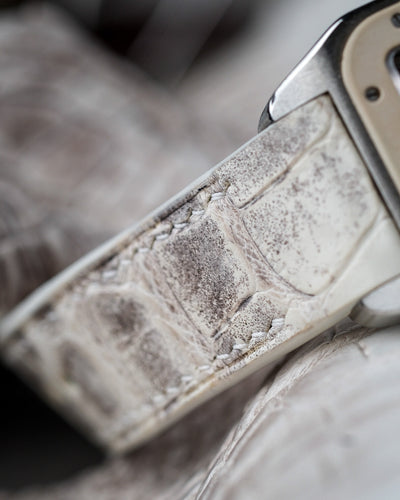 Bespoke Watch Strap in Natural Himalayan Crocodile