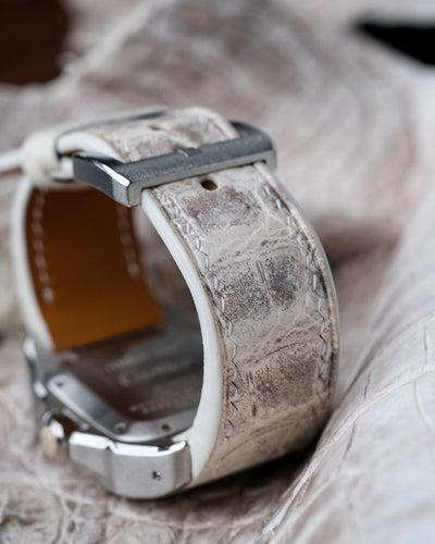 Bespoke Watch Strap in Natural Himalayan Crocodile