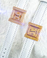 Bespoke Watch Straps in White Crocodile