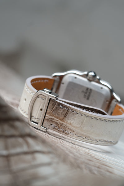 Bespoke Watch Strap in Natural Himalayan Crocodile