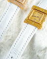 Bespoke Watch Straps in White Crocodile