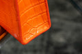 Bespoke Clutch Bag in Orange Alligator