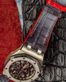 Bespoke Watch Strap in Ombre Dull Crocodile