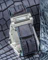 Bespoke Watch Strap in Blue Grey Rubbed Off Crocodile