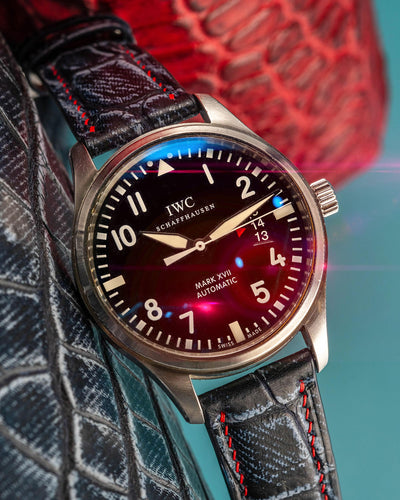 Bespoke Watch Strap in Denim Crocodile