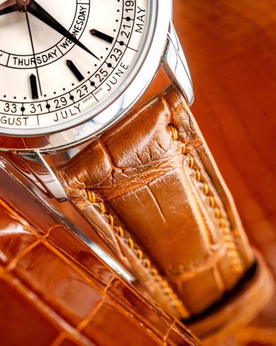 Bespoke Watch Strap in Chestnut Brown Alligator