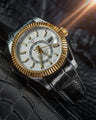 Bespoke Watch Strap in Black Crocodile