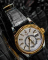 Bespoke Watch Strap in Black Crocodile