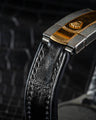 Bespoke Watch Strap in Black Crocodile