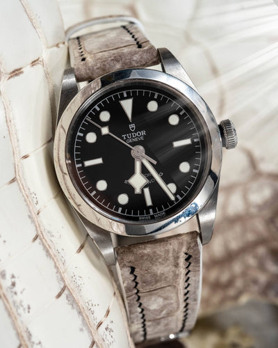 Bespoke Watch Strap in Natural Himalayan Crocodile