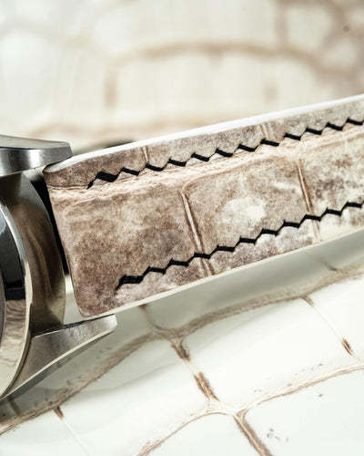 Bespoke Watch Strap in Natural Himalayan Crocodile