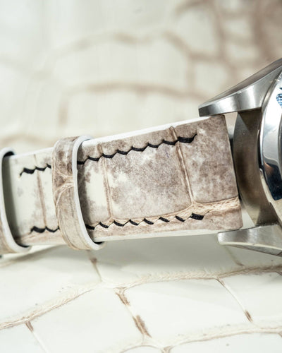 Bespoke Watch Strap in Natural Himalayan Crocodile