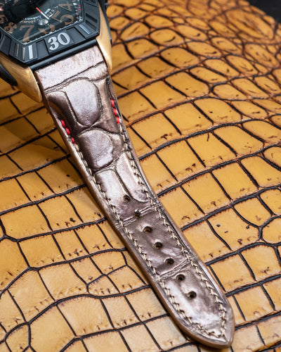 Bespoke Watch Strap in Champagne Gold Alligator