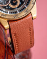 Bespoke Watch Strap in Reddish Brown Chevre