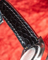 Bespoke Watch Strap in Ferrari Red Crocodile
