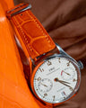 Bespoke Watch Strap in Orange Himalayan Crocodile
