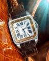 Bespoke Watch Strap in Reddish Brown Crocodile