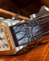 Bespoke Watch Strap in Reddish Brown Crocodile